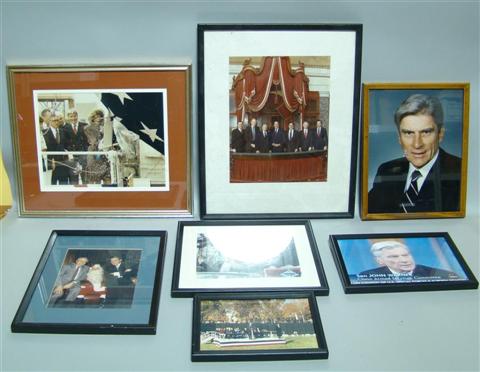 Appraisal: COLLECTION OF PHOTOGRAPHS FROM THE OFFICE OF SEN WARNER The