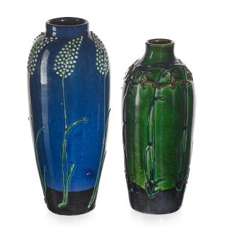 Appraisal: MAX LAEUGER Two vase MAX LAEUGER - TONWERKE KANDERNTwo faience