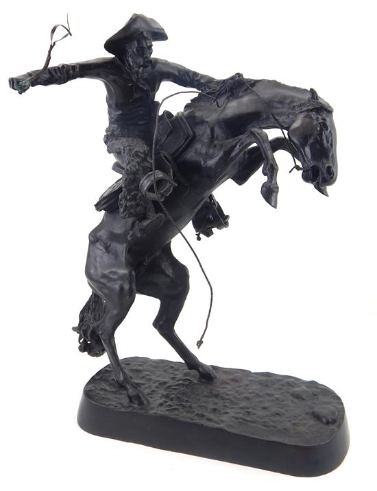 Appraisal: After Frederic Sackrider Remington American - Bronco Buster c casting