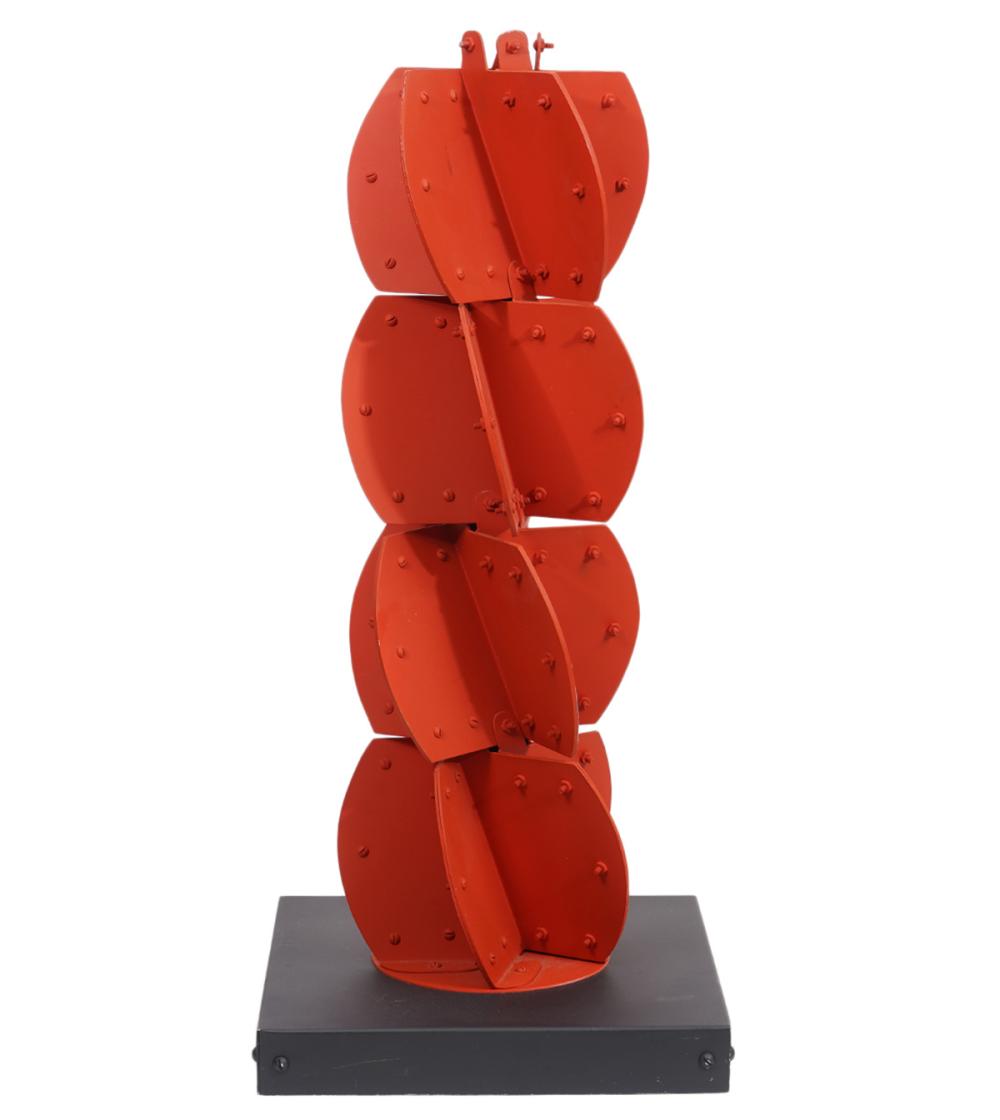 Appraisal: EDGAR NEGRET 'JUGUETE' ABSTRACT SCULPTUREEdgar Negret Columbia - Painted aluminum