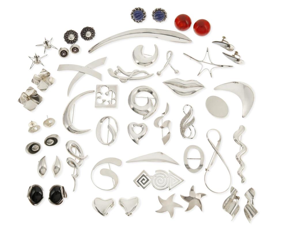 Appraisal: A large group of mixed jewelry Mid- th Century and