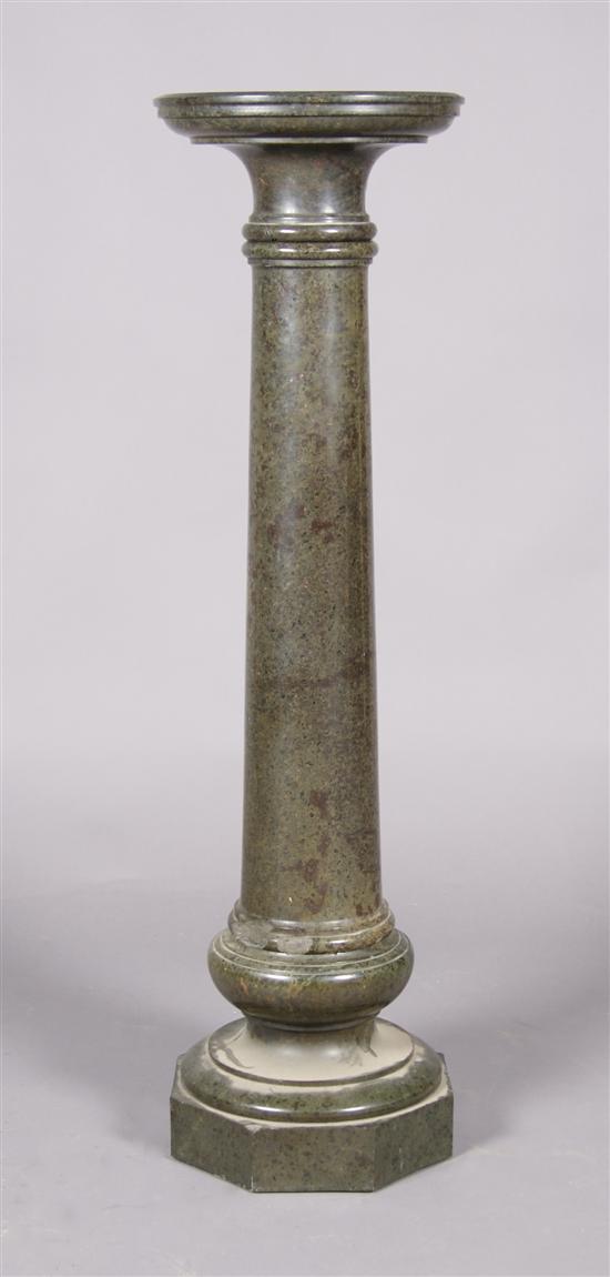 Appraisal: A Marble Column Height x width x depth inches