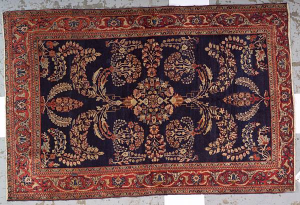 Appraisal: A Sarouk rug Central Persia late th century size approximately