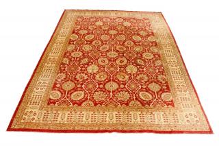 Appraisal: Palatial Hand Woven Persian Rug Wool Iran All over floral