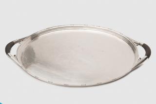 Appraisal: GEORG JENSEN Oblong Silver Tray GEORG JENSEN OBLONG SILVER TRAY