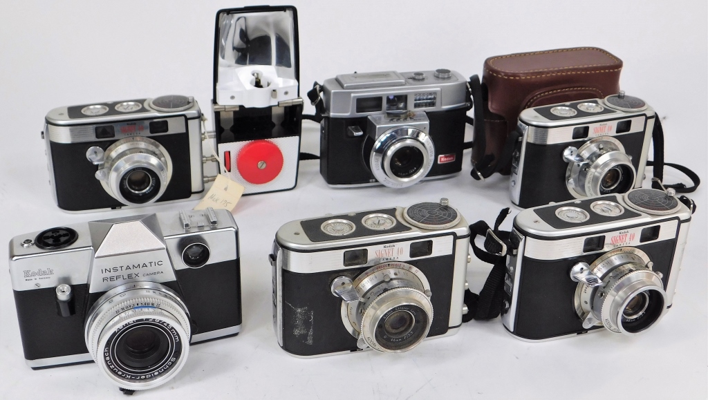 Appraisal: GROUP OF KODAK MM CAMERAS Group of Kodak mm cameras