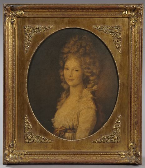 Appraisal: Swedish School Late th Century Portrait of a Young Woman