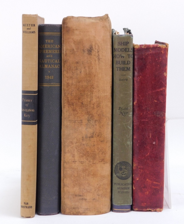 Appraisal: GROUP ESTATE BOOKS NAUTICAL NAVIGATION COOKING United States th CenturyGroup