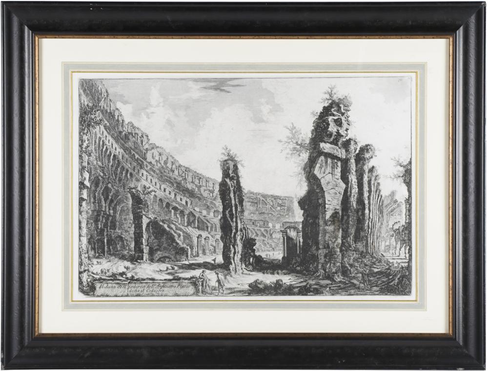 Appraisal: AFTER PIRANESI - COLOSSEUMsigned in printing lower right Condition slightly