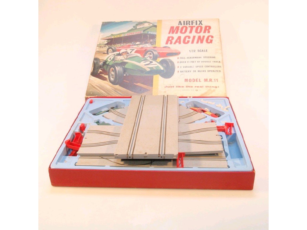 Appraisal: An Airfix motor racing set model MR boxed