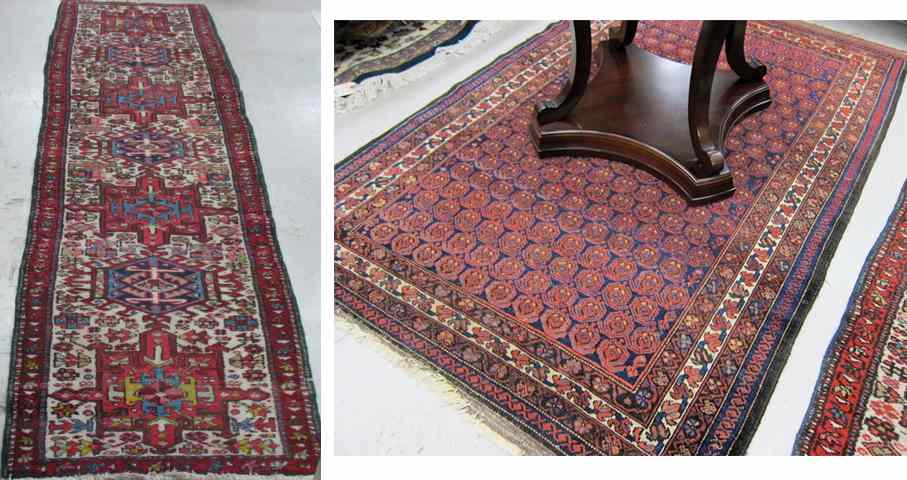 Appraisal: TWO PERSIAN SEMI-ANTIQUE AREA RUGS ' '' X ' ''