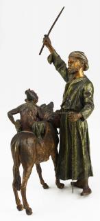 Appraisal: Ca Austrian Cold Painted Bronze Orientalist Group signed B in