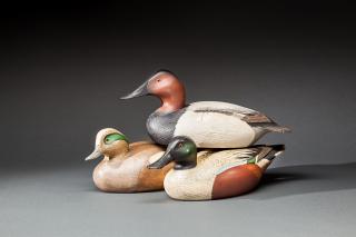 Appraisal: Three Decoys George W Walker - Chesterfield NJ A hollow