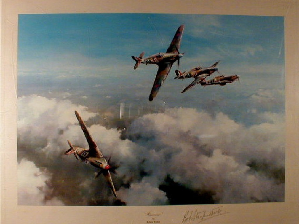 Appraisal: After Robert Taylor Hurricane first edition print signed by Wing