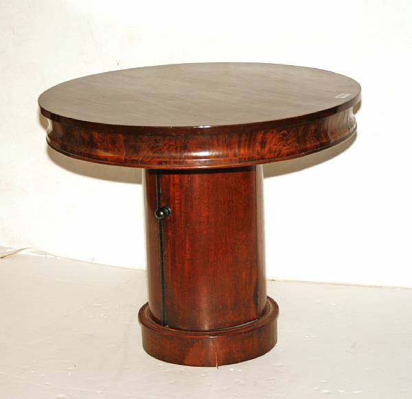 Appraisal: A Continental Neoclassical mahogany center table first half th century