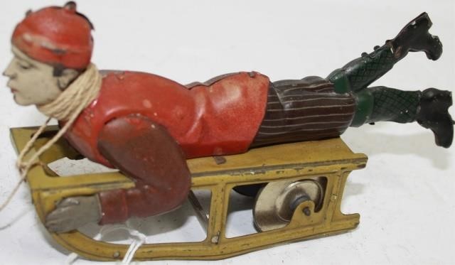 Appraisal: CA MARKE GERMANY HILL CLIMBER FRICTION TOYDEPICTING A CHILD ON