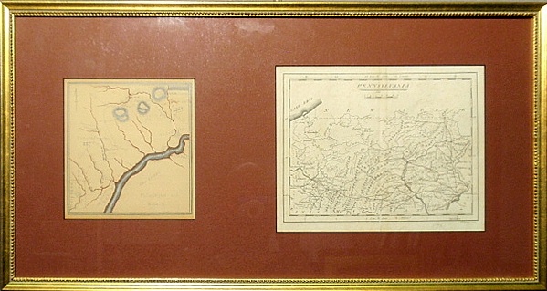 Appraisal: - London map of Pennsylvania dated site- x with a