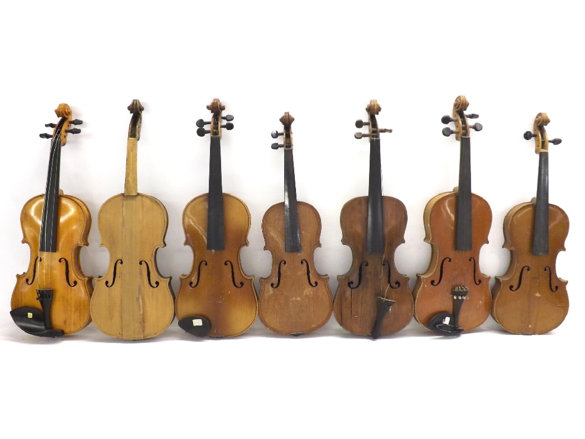 Appraisal: th century Saxon violin in need of restoration also six