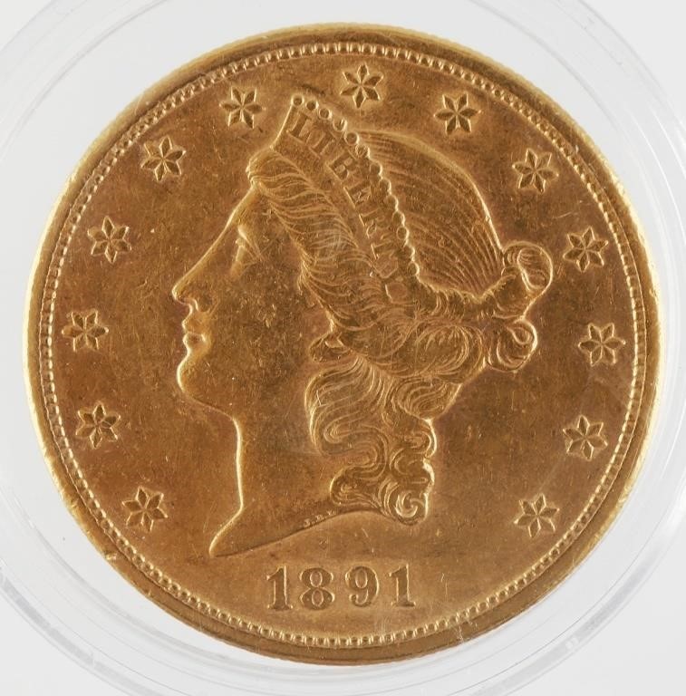 Appraisal: S Double Eagle Liberty Head gold coin See photos for