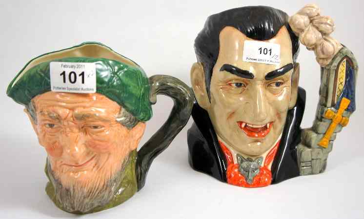 Appraisal: Royal Doulton Large Character Jug Count Dracula D and Auld