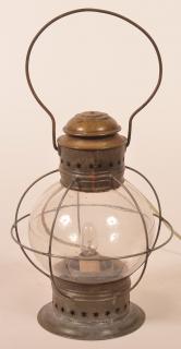 Appraisal: Antique Tin Onion Lantern - h