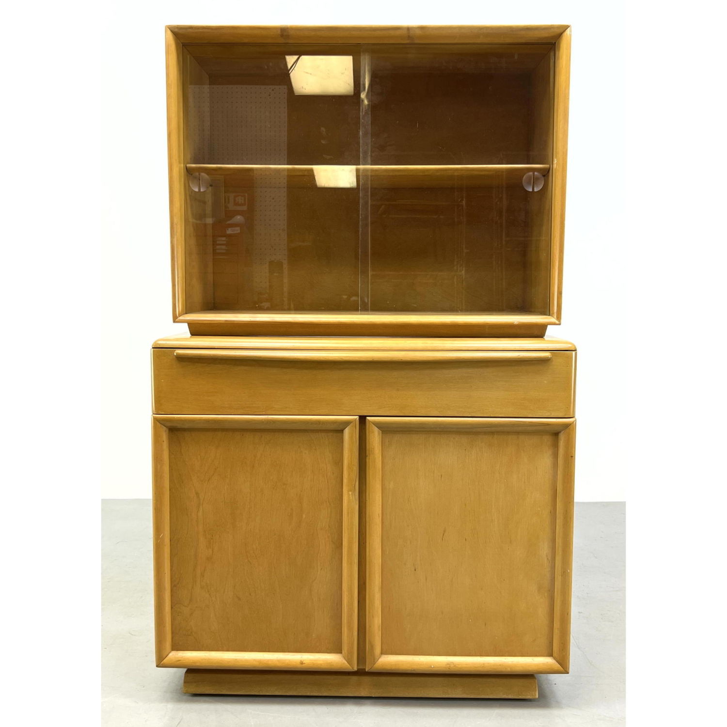 Appraisal: HEYWOOD WAKEFIELD Part China Cabinet Modernist Lower Two Door Cabinet