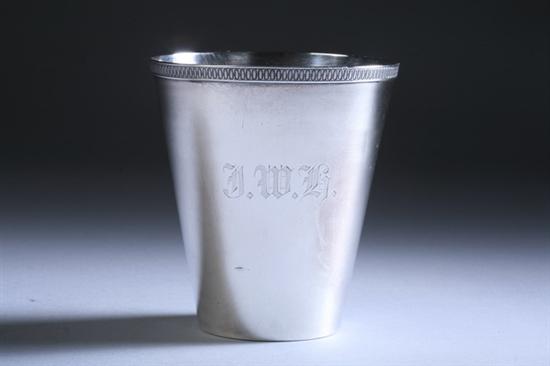 Appraisal: EARLY TIFFANY CO STERLING SILVER MINT JULEP CUP Inscribed 'S