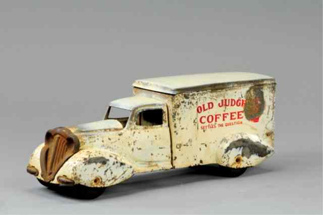 Appraisal: METALCRAFT ''OLD JUDGE COFFEE'' TRUCK Pressed steel done in white