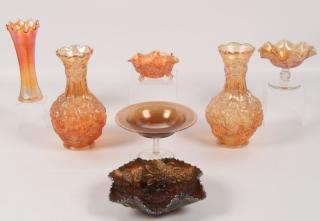 Appraisal: PIECE MISCELLANEOUS LOT OF CARNIVAL GLASS MOSTLY MERIGOLD CONSISTING OF