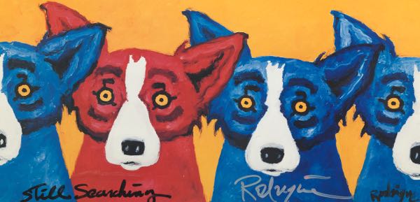 Appraisal: GEORGE RODRIGUE AMERICAN - x Blues Can Hide a Bad