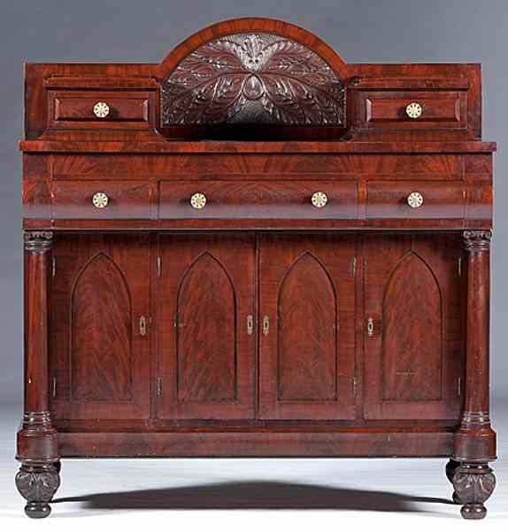 Appraisal: Maryland Late Classical Sideboard Probably Baltimore ca - a Late