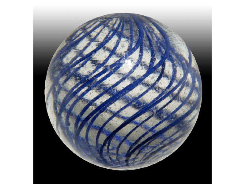 Appraisal: Coreless Double Latticino Swirl Marble Description - '' Two stages