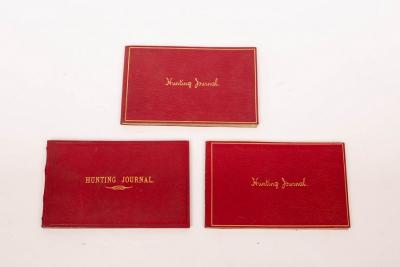 Appraisal: The Hunting Journals of Captain Foljambe in three red leather