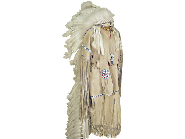 Appraisal: Northern Plains Indian Princess white headdress with train and beaded