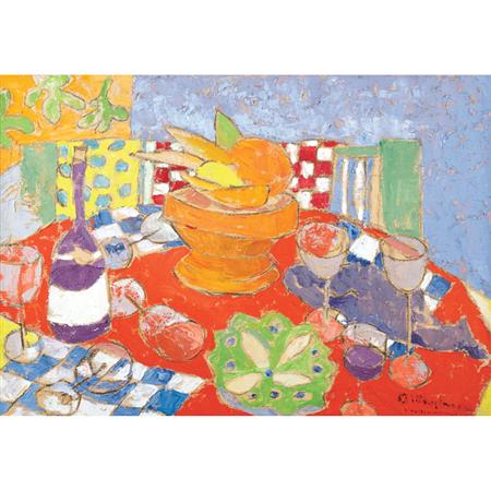 Appraisal: Michael O'Shaughnessy American th Century Table Top Still Life With