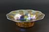 Appraisal: TIFFANY FAVRILE BOWL - Ruffled Flat Edged Low Bowl in