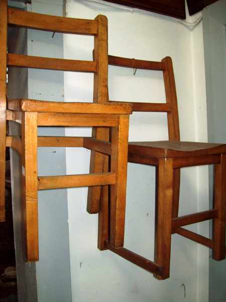 Appraisal: A COLLECTION OF THREE CHILDREN'S CHAIRS AND ONE STOOL