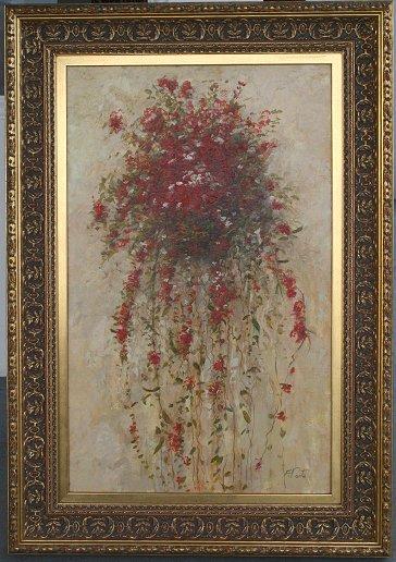 Appraisal: PARTO Farshad Franco-Iranian - Floral Still Life OIL Canvas ''