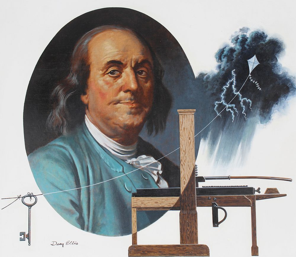 Appraisal: Dean Ellis - Benjamin Franklin Original Dean Ellis American -