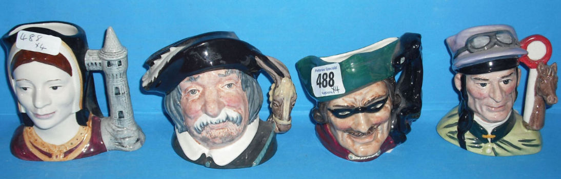 Appraisal: Royal Doulton small Character jugs Dick Turpin D Catherine of