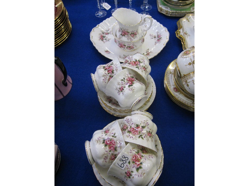 Appraisal: Royal Albert 'Lavender Rose' six setting teaset