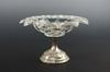 Appraisal: GLASS SILVER COMPOTE - Cut Crystal and Repoussed Sterling Based