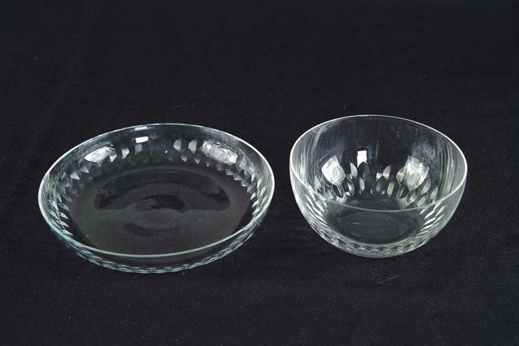 Appraisal: CUT GLASS FINGER BOWLS UNDERPLATES Lot consists of twelve cut