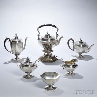 Appraisal: Six-piece Shreve Crump Low Co Sterling Silver Tea and Coffee