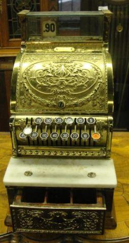 Appraisal: National Cash Register Brass and looks to be in good