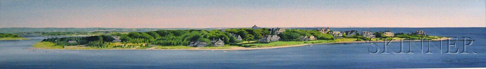 Appraisal: Elisabeth Keller American th Century Cape Cod Panorama Signed Elizabeth