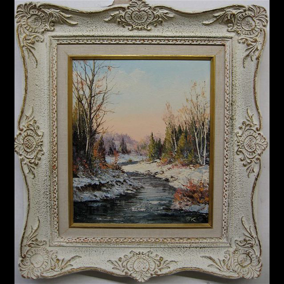 Appraisal: MATTHEW F KOUSAL - CANADIAN THE DECEMBER SNOW OIL ON