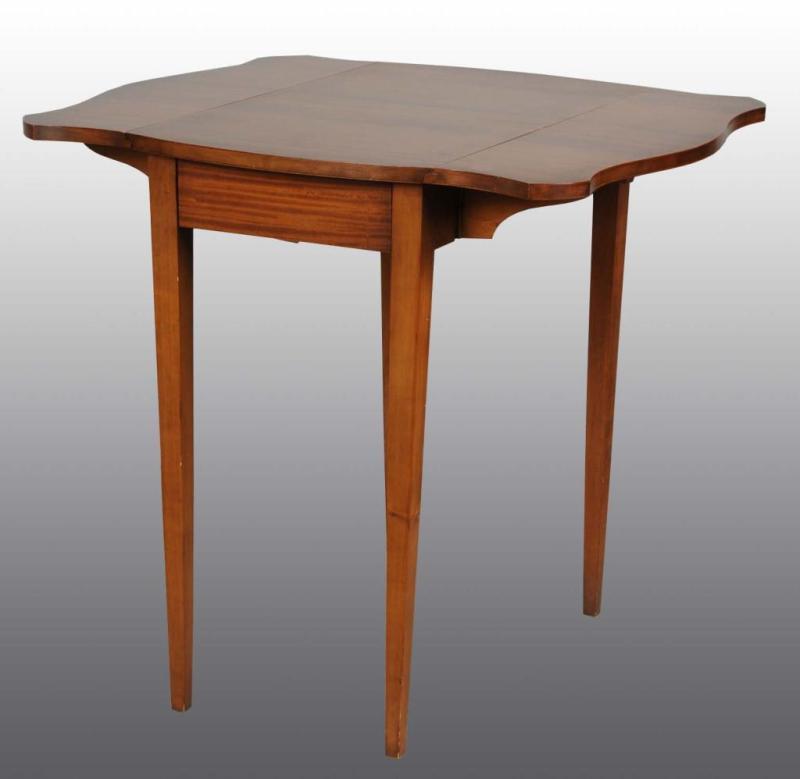 Appraisal: Tiger Maple Drop Leaf Table Description Circa Condition Excellent Size