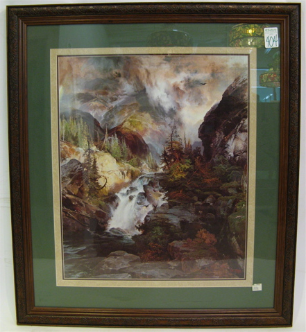 Appraisal: A COLOR PRINT after the original painting by Thomas Moran