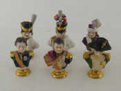 Appraisal: A group of Rudolf Kammer ceramic figurines of Napoleon and